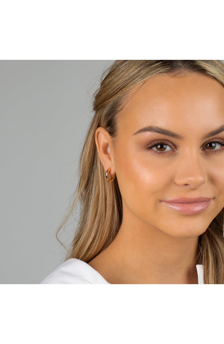 BY ADINA EDEN Classic Tube Hoop Earring, Alternate, color, 