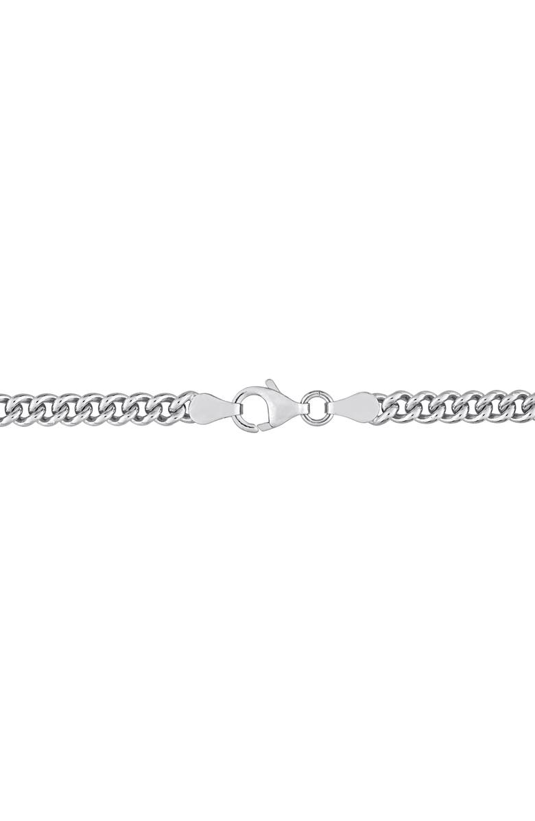DELMAR Men's Curb Link Chain Necklace, Alternate, color, Silver