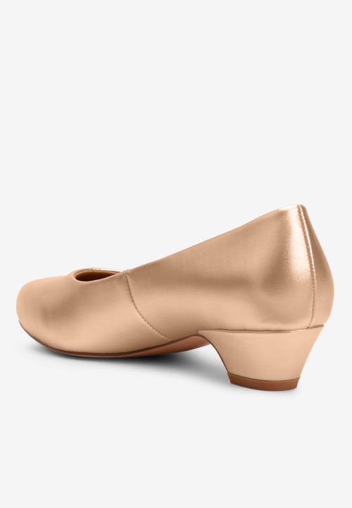 Comfortview The Vida Slip On Pump In Gold