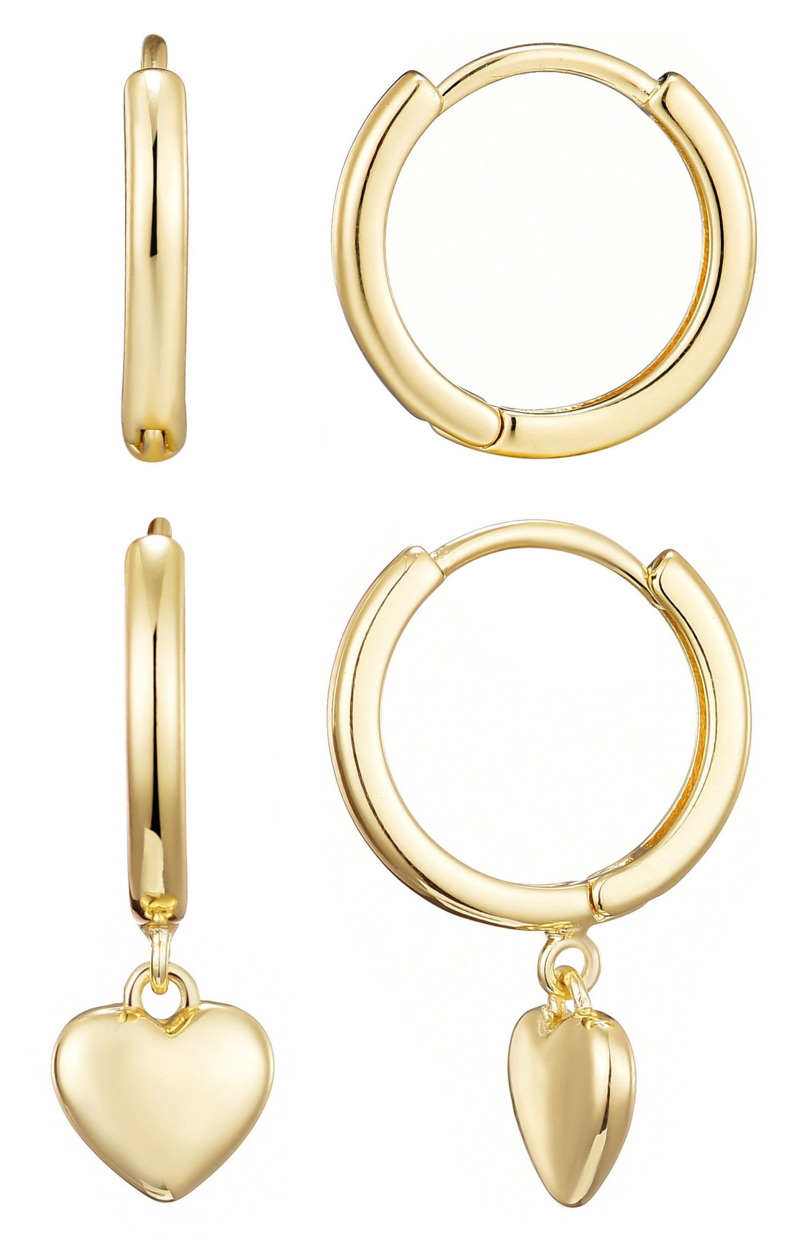 Adornia Set of 2 Hoop Earrings