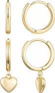 Adornia Set of 2 Hoop Earrings