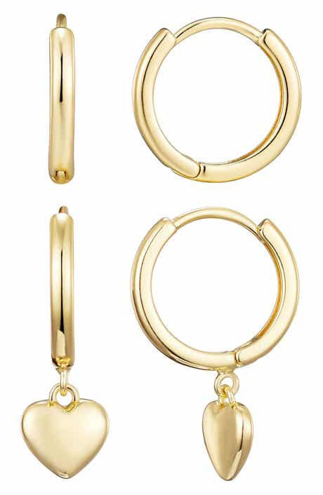 Adornia Set of 2 Hoop Earrings