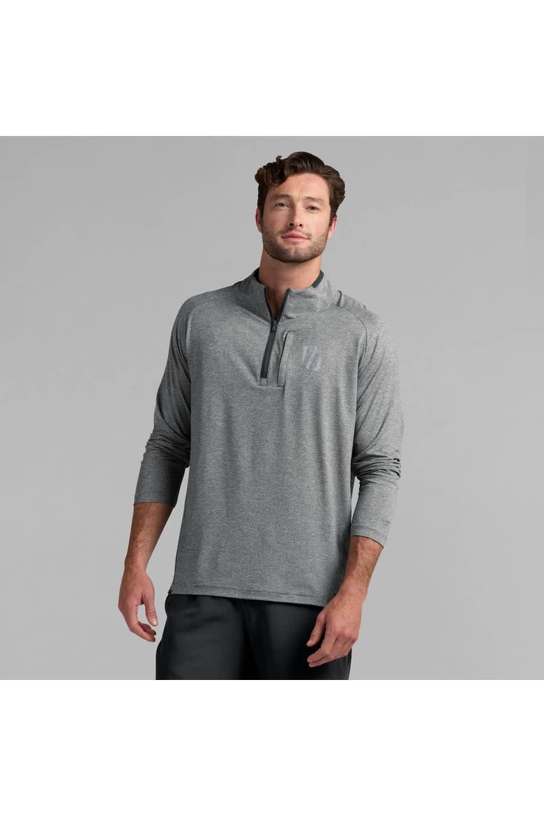 Men's Fanatics Black Oregon Ducks Mock Neck Half-Zip Pullover Jacket, Alternate, color, Black