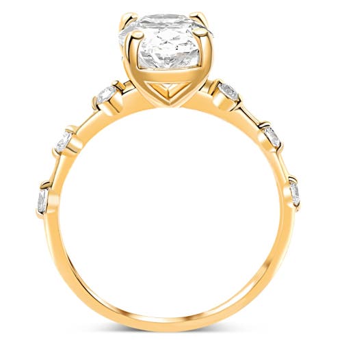 Bliss Diamond Certified 2 3/4ct Tw Oval Diamond Engagement Ring Lab Grown 14k Gold In 14k Yellow Gold