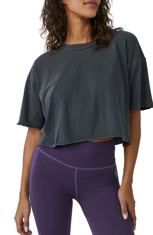 Free People Cotton Inspire Tee In Black