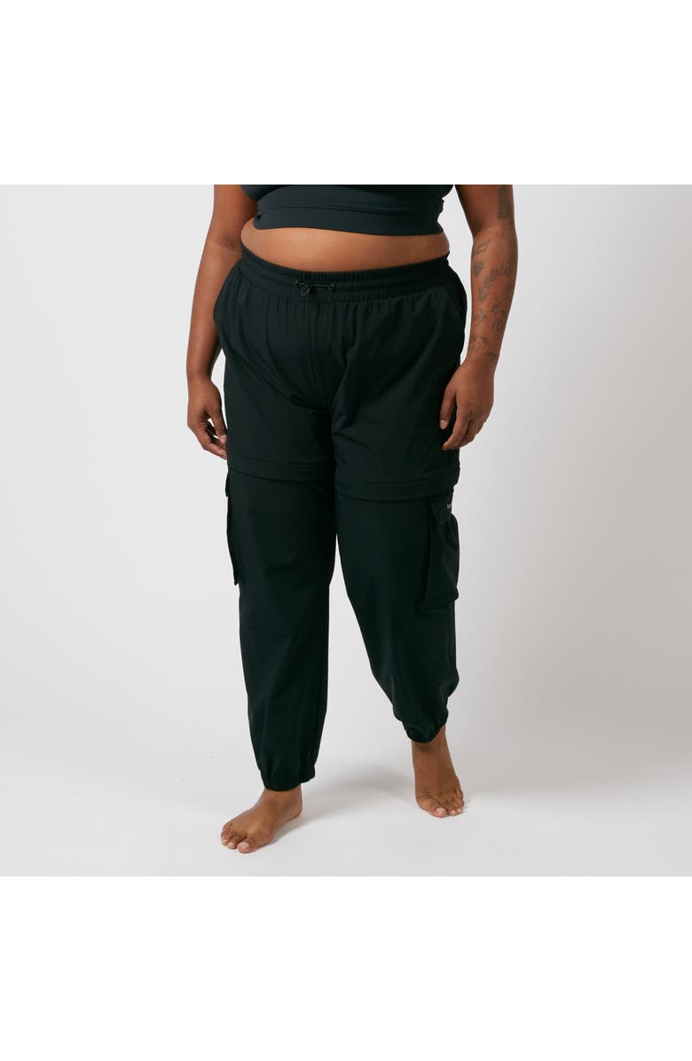 TomboyX Zip-Off Running Jogger, Main, color, Black