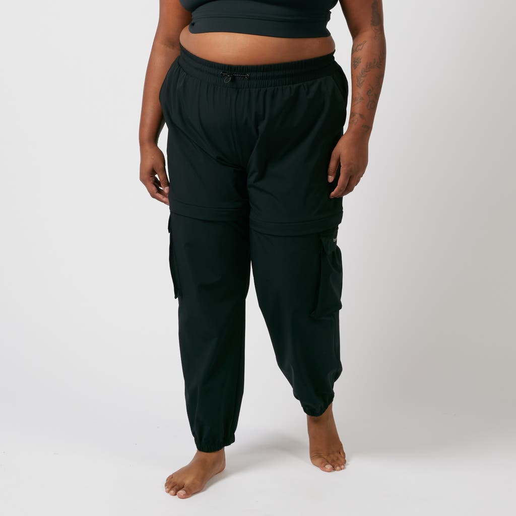 Tomboyx Zip-off Running Jogger In Black