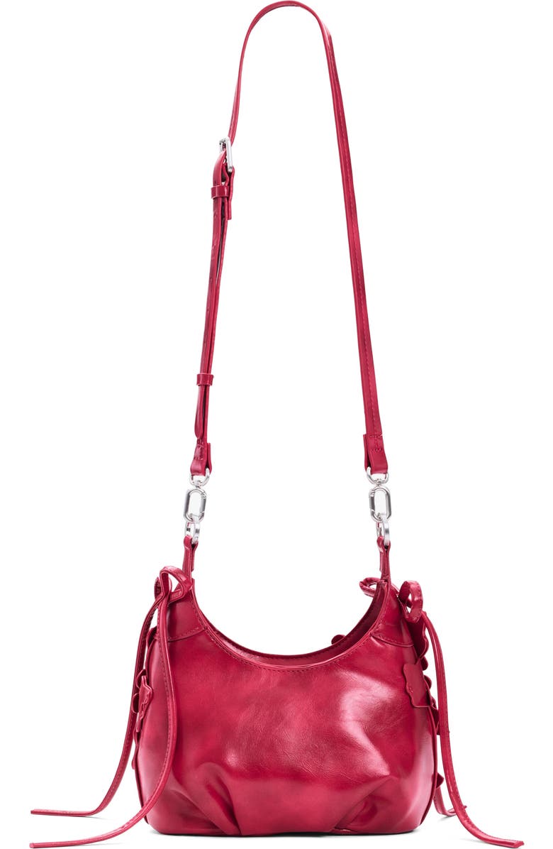 Desigual Faux Leather Shoulder Bag, Alternate, color, Red