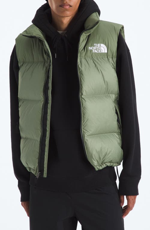 The North Face 1996 Retro Nuptse Water Resistant Down Puffer Vest In Green