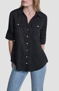 DKNY Short Sleeve Roll Tab Shirt