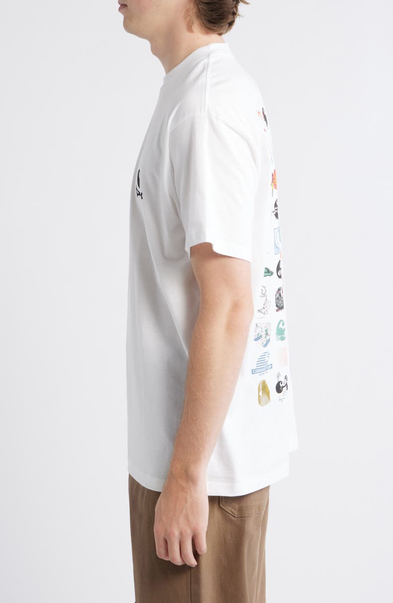 Carhartt Work In Progress Logo Grid Organic Cotton Graphic T-Shirt, Alternate, color, White