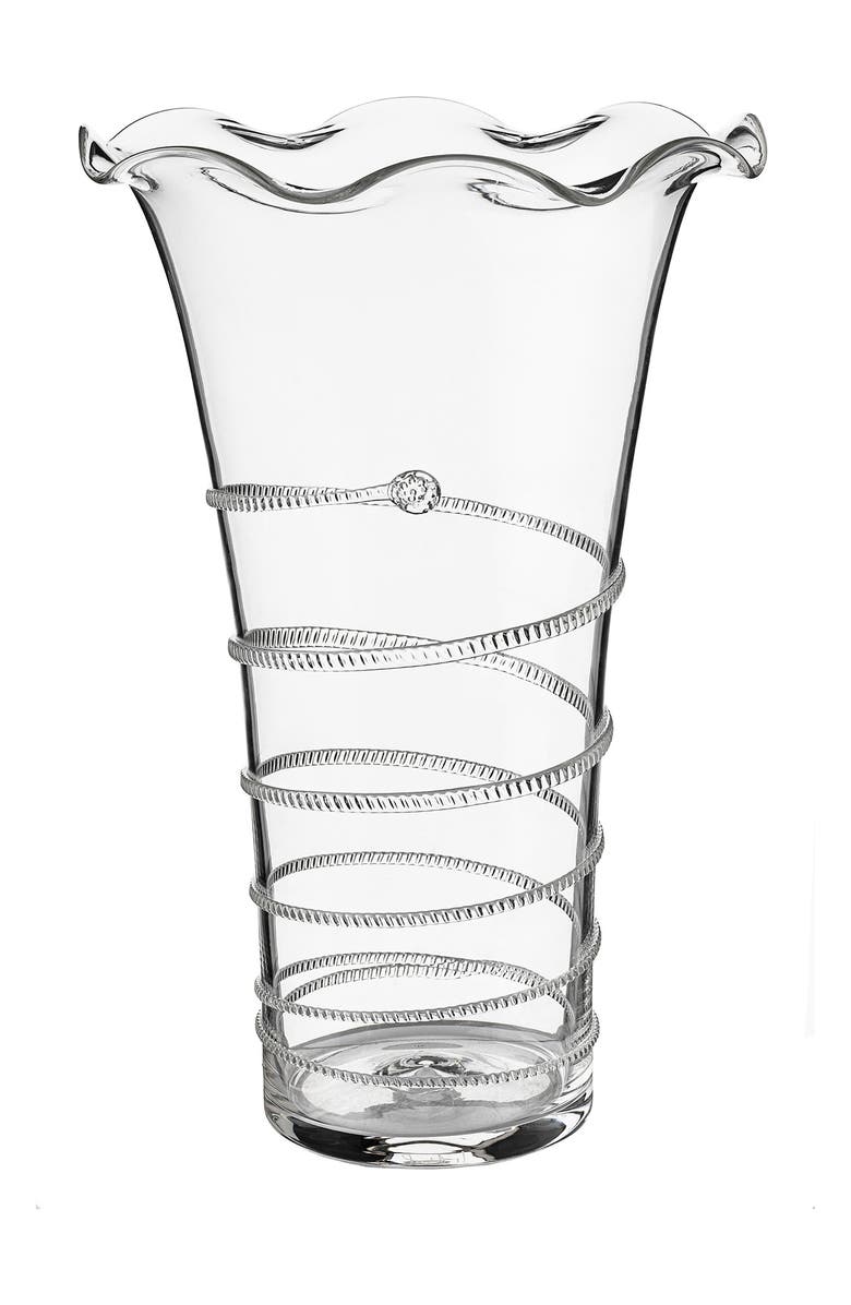 Juliska Amalia Flared Vase, Main, color, Clear