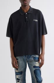 Acne Studios Egnes Logo Cotton Piqué Polo