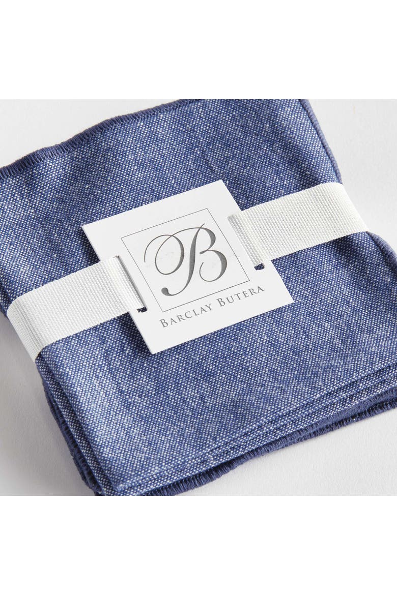 Barclay Butera Miramar Cocktail Napkins Set Of 4, Alternate, color, Blue