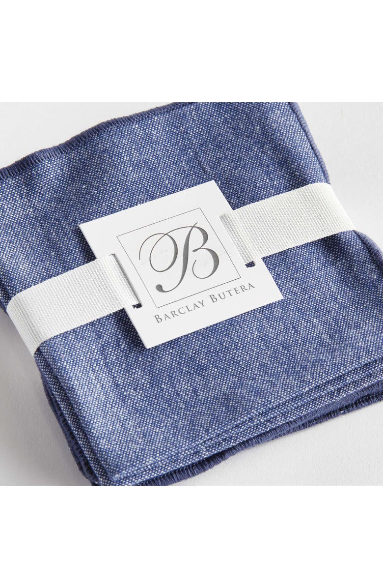 Napa Home & Garden Barclay Butera Miramar Cocktail Napkins Set Of 4, Alternate, color, Blue