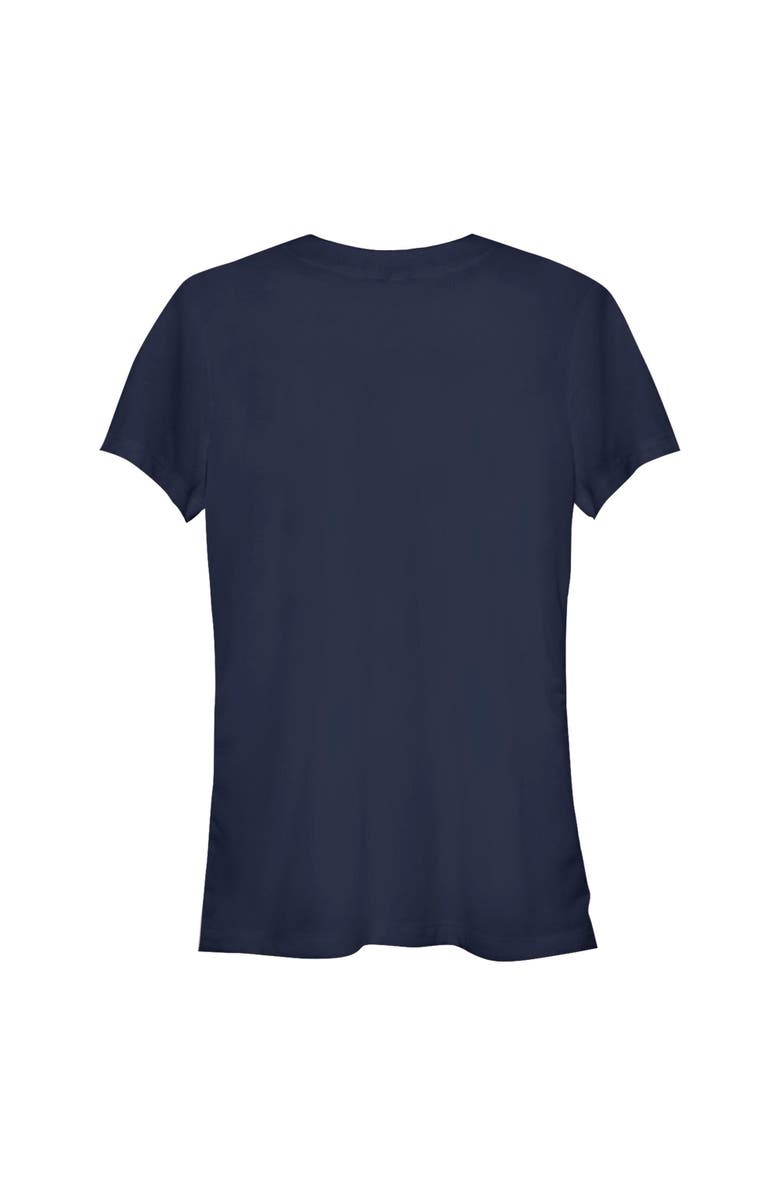 Star Wars: The Mandalorian and Grogu Junior's Star Wars The Mandalorian and Grogu Wherever I Go He Goes Bounty Hunters  Graphic T-Shirt, Alternate, color, Navy Blue