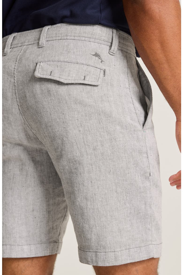 Beach Coast Linen Blend Shorts, Alternate, color, BALA SHARK