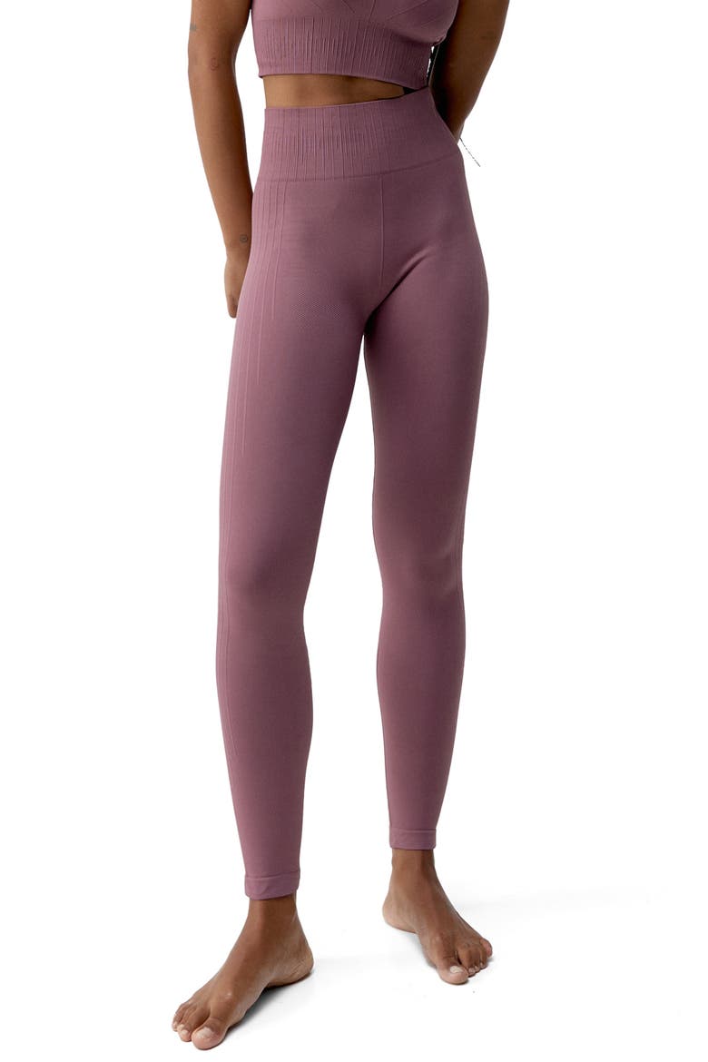 Nawal Seamless High Rise Sport Legging, Main, color, Deep Rose