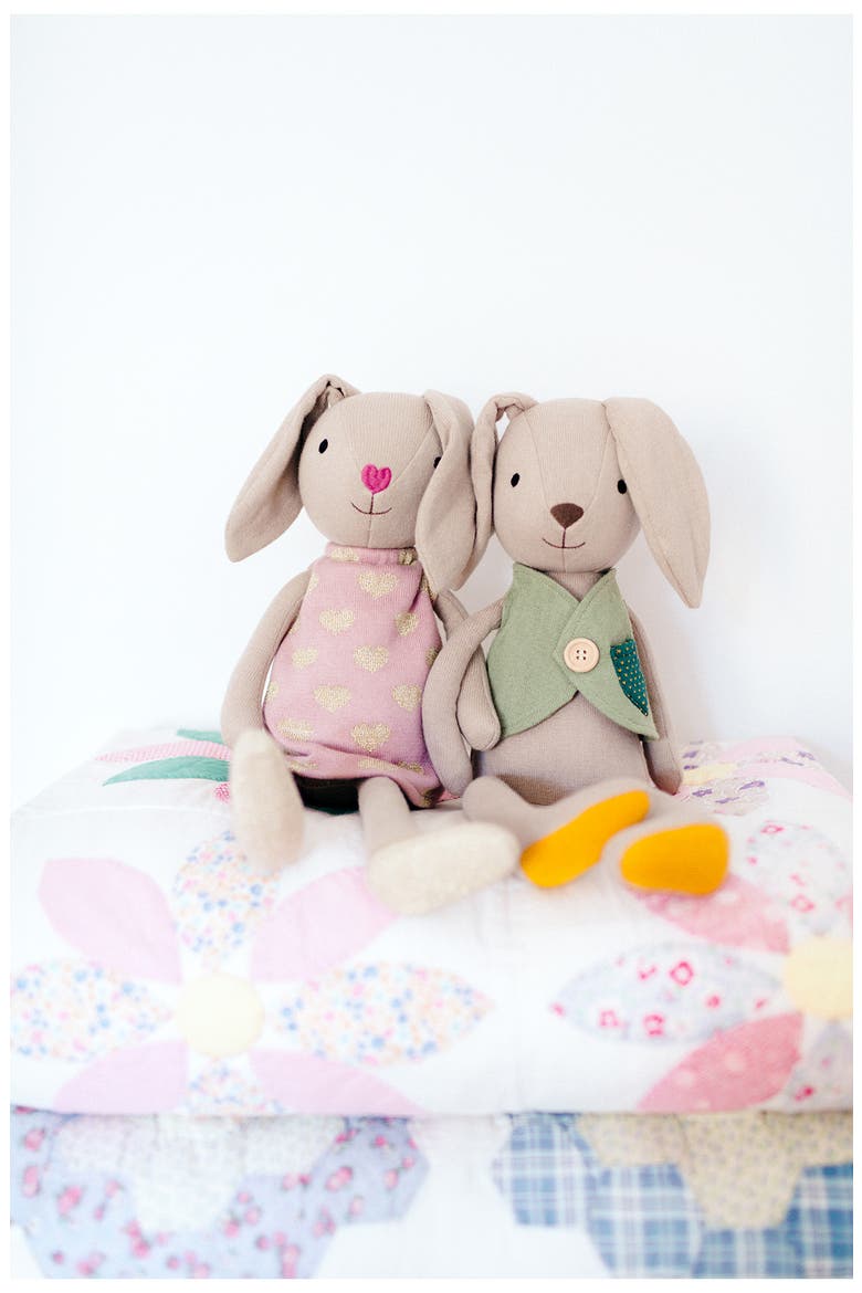 Luca Plush Bunny Stuffed Animal, Alternate, color, GREY