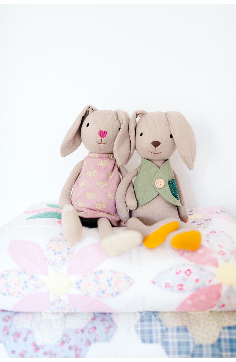 APPLE PARK Luca Plush Bunny Stuffed Animal, Alternate, color, Grey