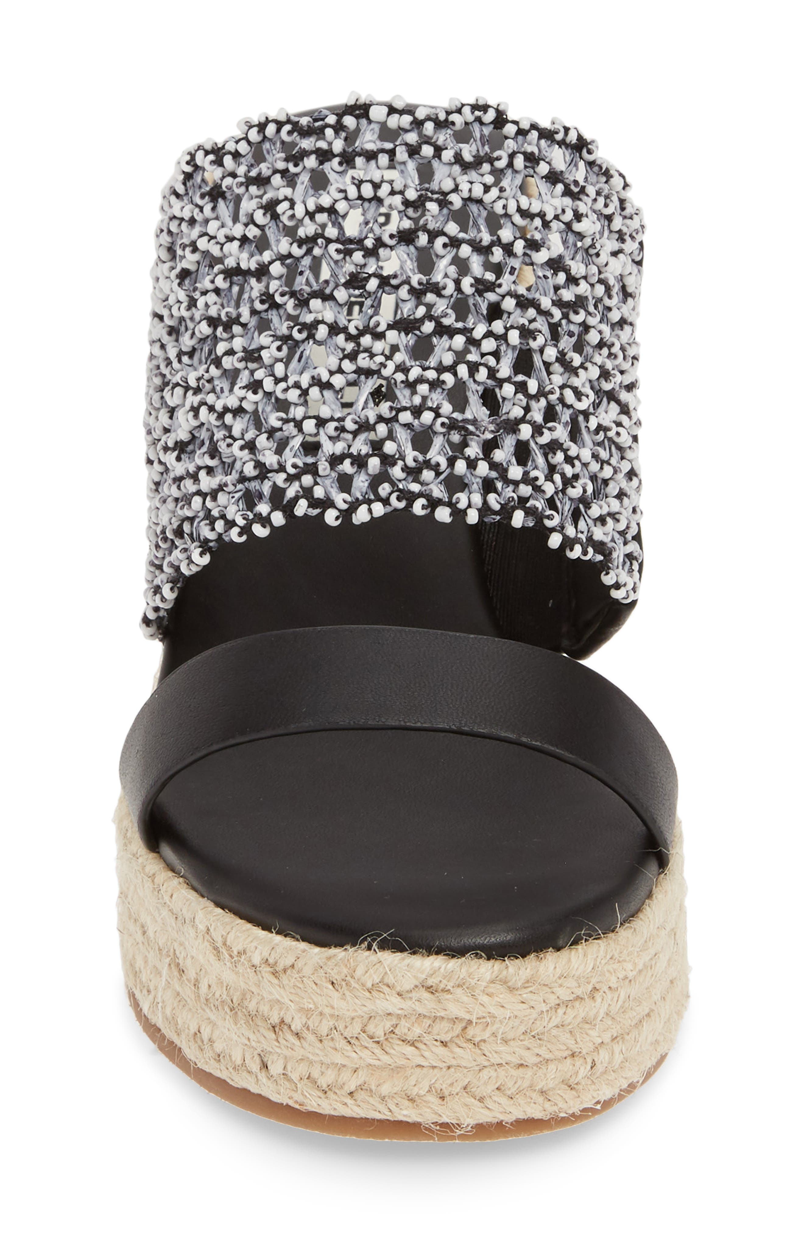 KARL LAGERFELD PARIS Celie Espadrille Wedge Slide Sandal, Alternate, color, 