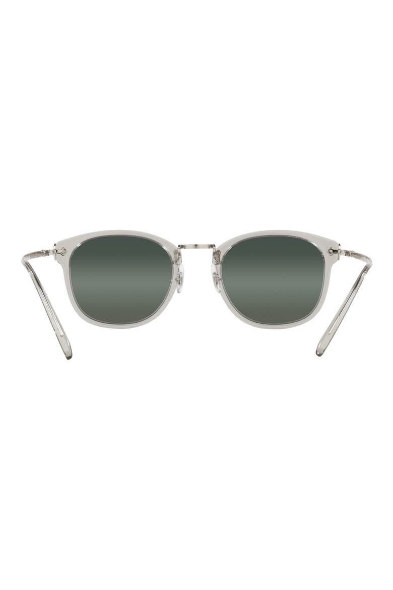 49mm Small Round Sunglasses, Alternate, color, BLACK DIAMOND / STEAL GRADIENT