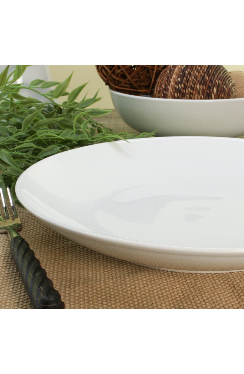 BIA Cordon Bleu Set of 4 Coupe Entrée Plates, Alternate, color, White