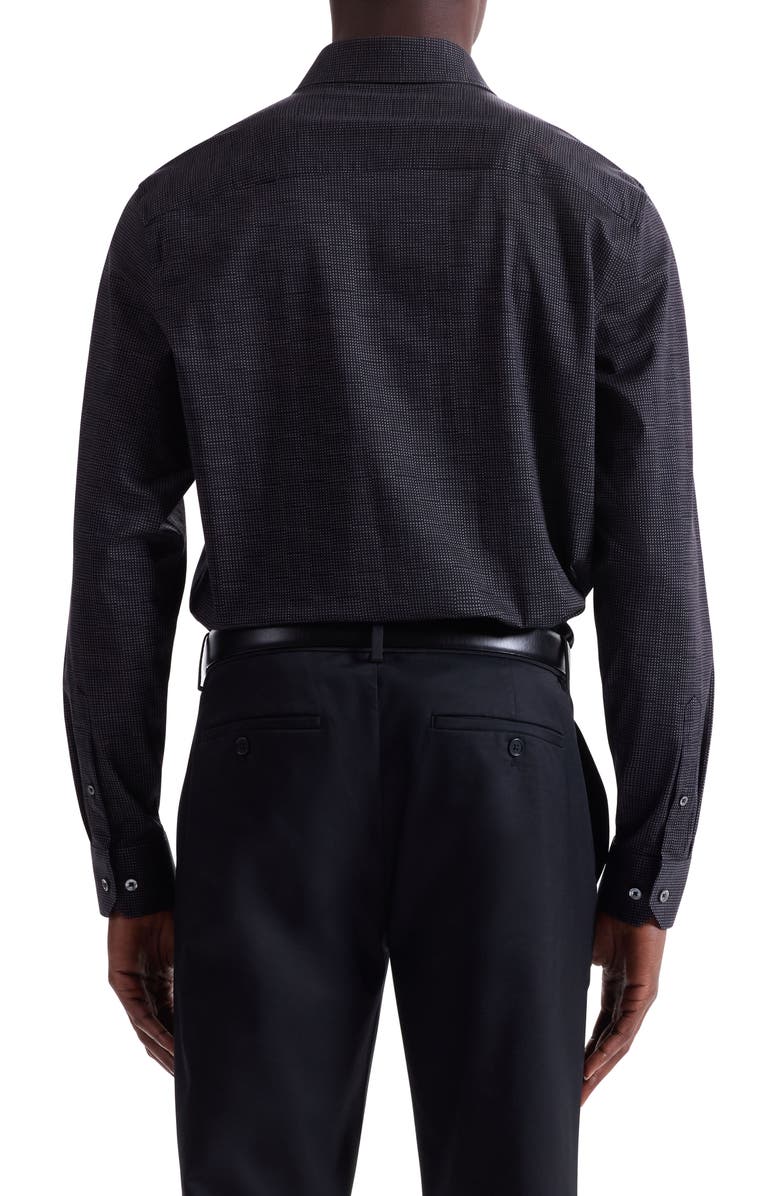 Bugatchi James OoohCotton<sup>®</sup> Button-Up Shirt, Alternate, color, Black