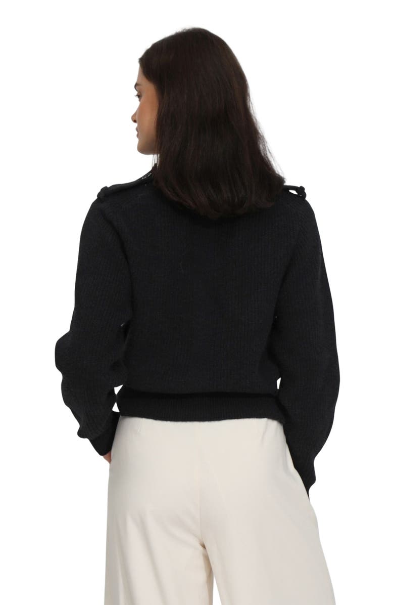 Belle & Bloom Lost & Found Knitted Sweater, Alternate, color, Black