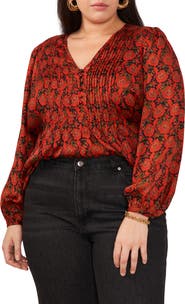 1.STATE Floral Print Woven Shirt