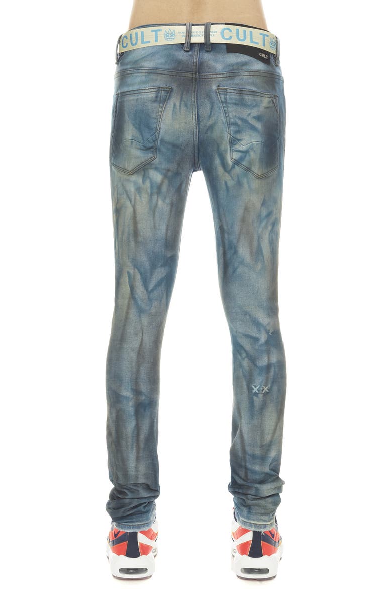 Punk Super Skinny Jeans, Alternate, color, KASSO