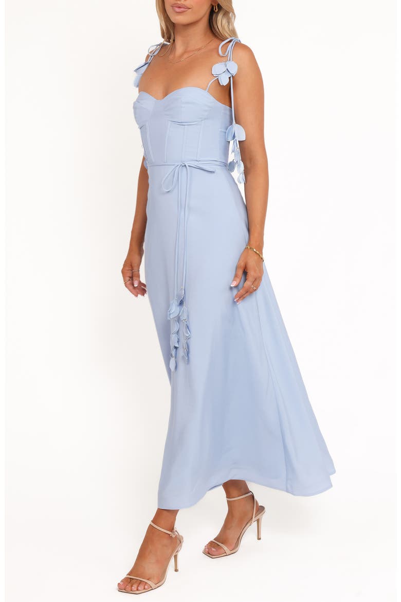 Della Seamed Bodice Midi Dress, Alternate, color, PALE BLUE