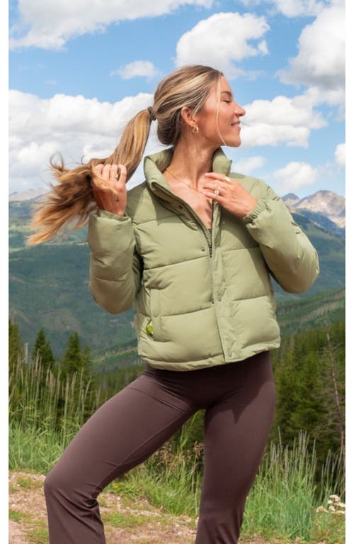 Vitality Convertible Puffer In Matcha