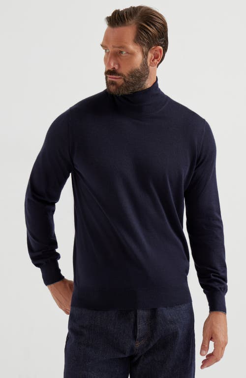 Brunello Cucinelli Cashmere And Silk Lightweight Sweater In Blue