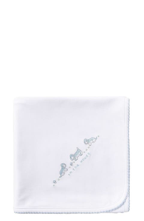 Premium Peruvian Pima Cotton In The Woods Receiving Blanket for Infant