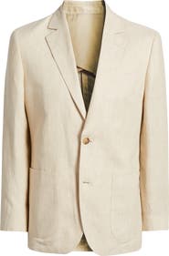 Nordstrom Henrik Trim Fit Solid Italian Linen Suit Separate Jacket