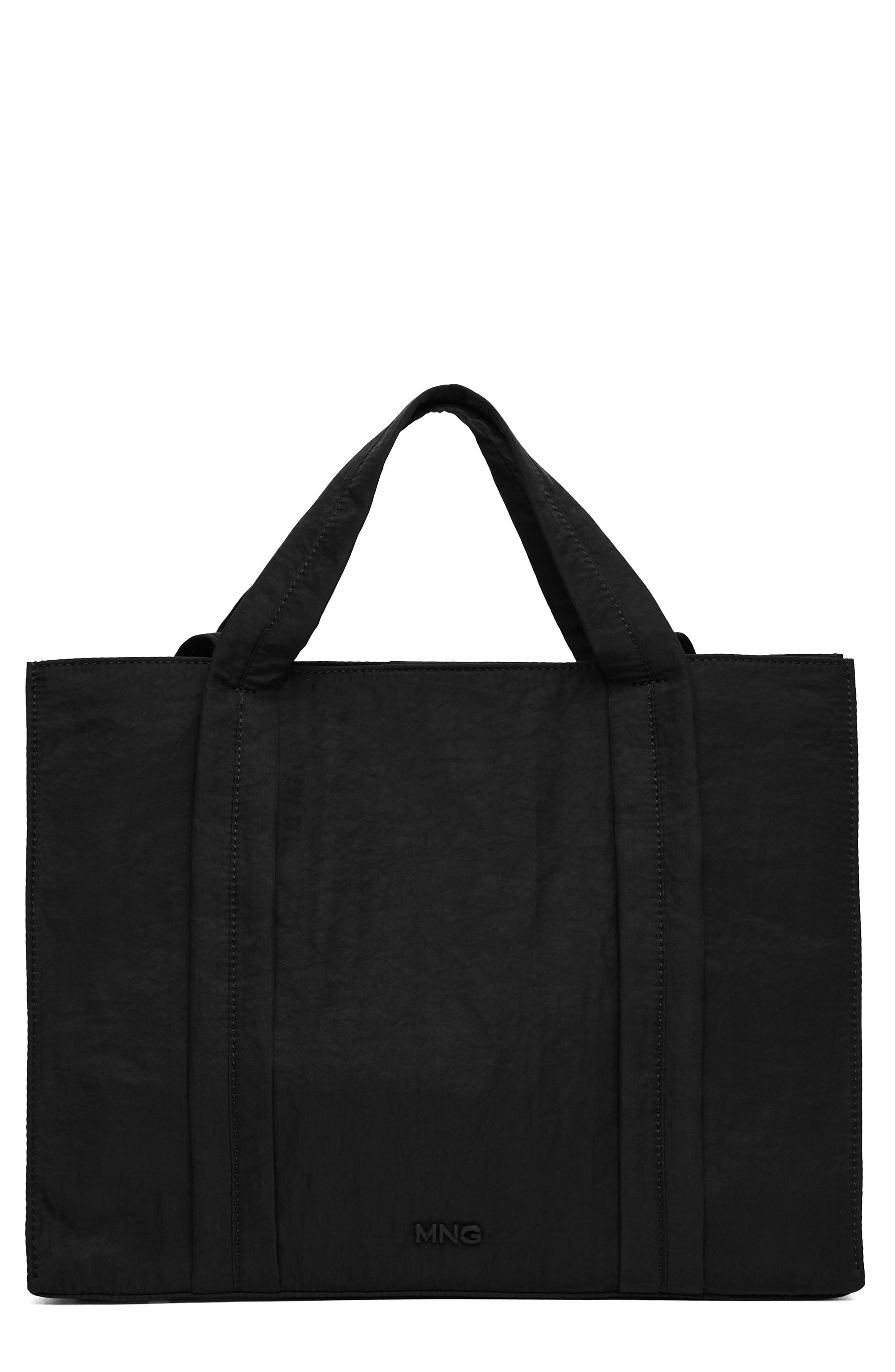 MANGO Logo Shopper Tote, Main, color, 