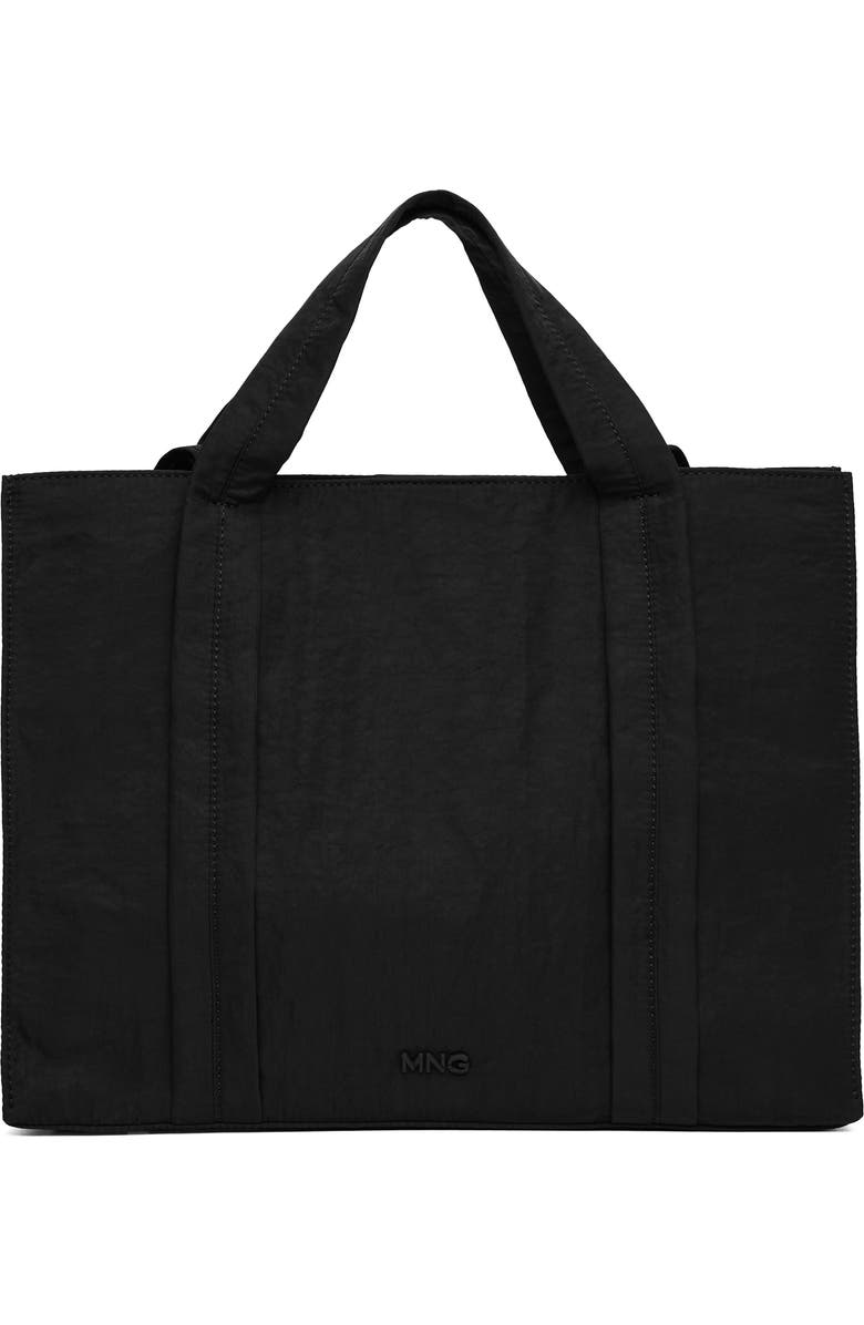 MANGO Logo Shopper Tote, Main, color,
