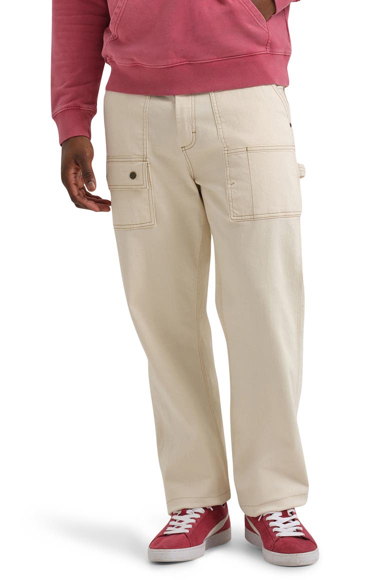 x Crayola Carpenter Jeans, Main, color, ECRU