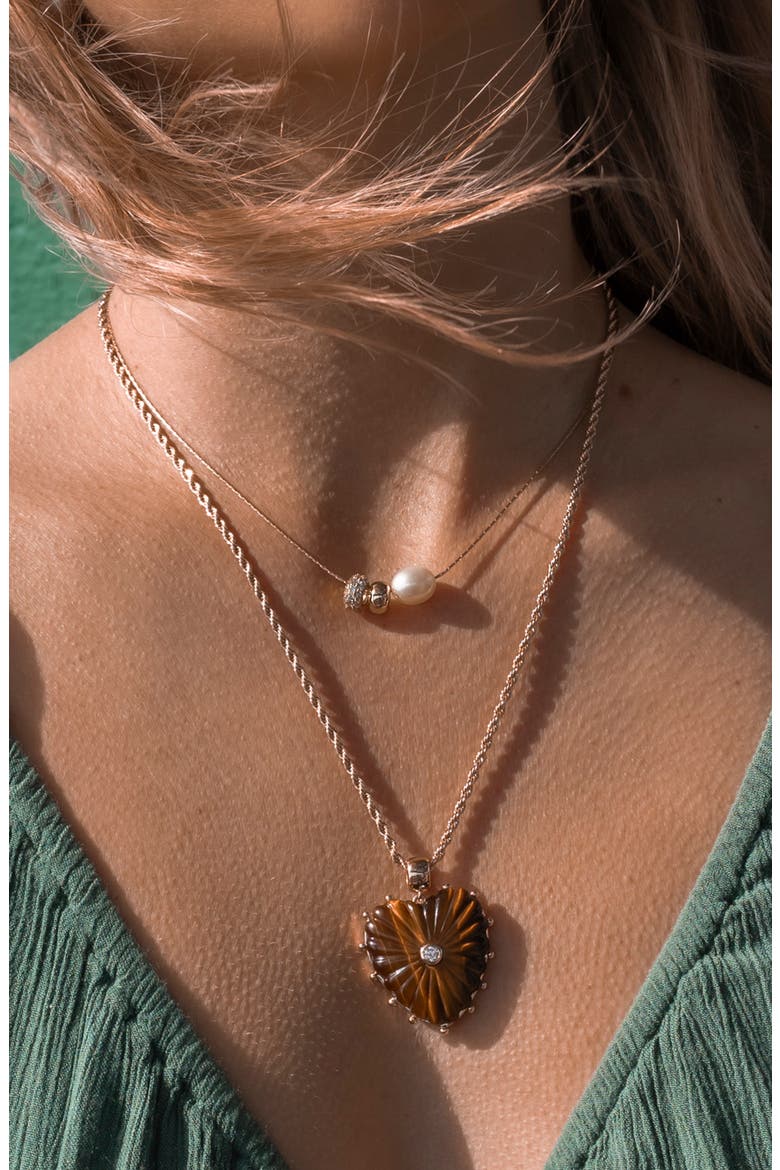 Isla Gold Bead Necklace, Alternate, color, 14K GOLD PLATED