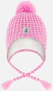 Deux par Deux Winter Peruvian Marled Fleece-Lined Pompom Knit Hat