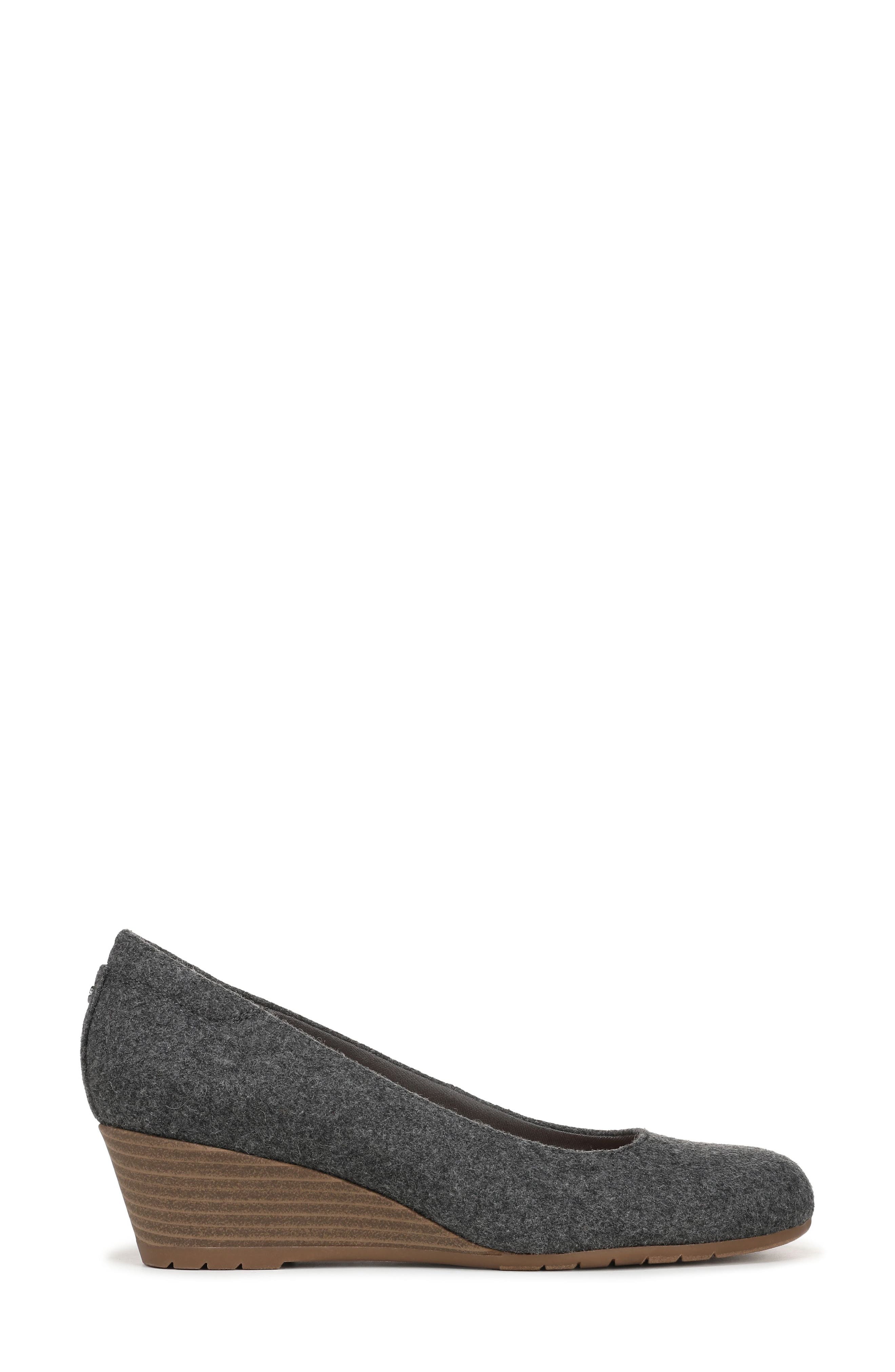 Dr. Scholl's Be Flex Wedge Pump, Alternate, color, Charcoal