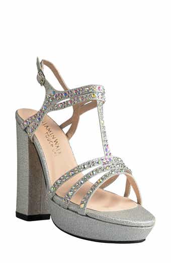 D115 Crystal Platform Sandal