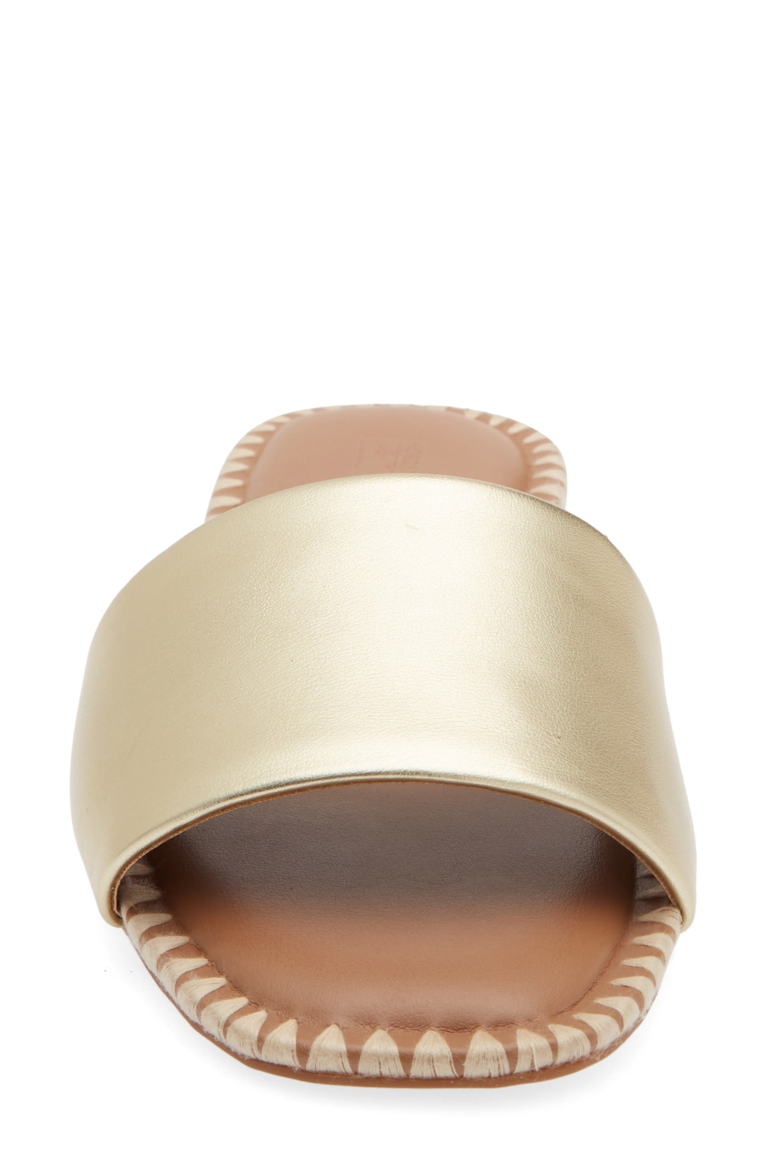 Cora Slide Sandal, Alternate, color, PLATINUM GOLD
