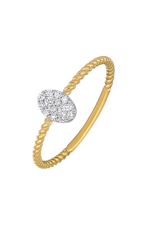 Mykonos Pavé Diamond Twisted Band Ring
