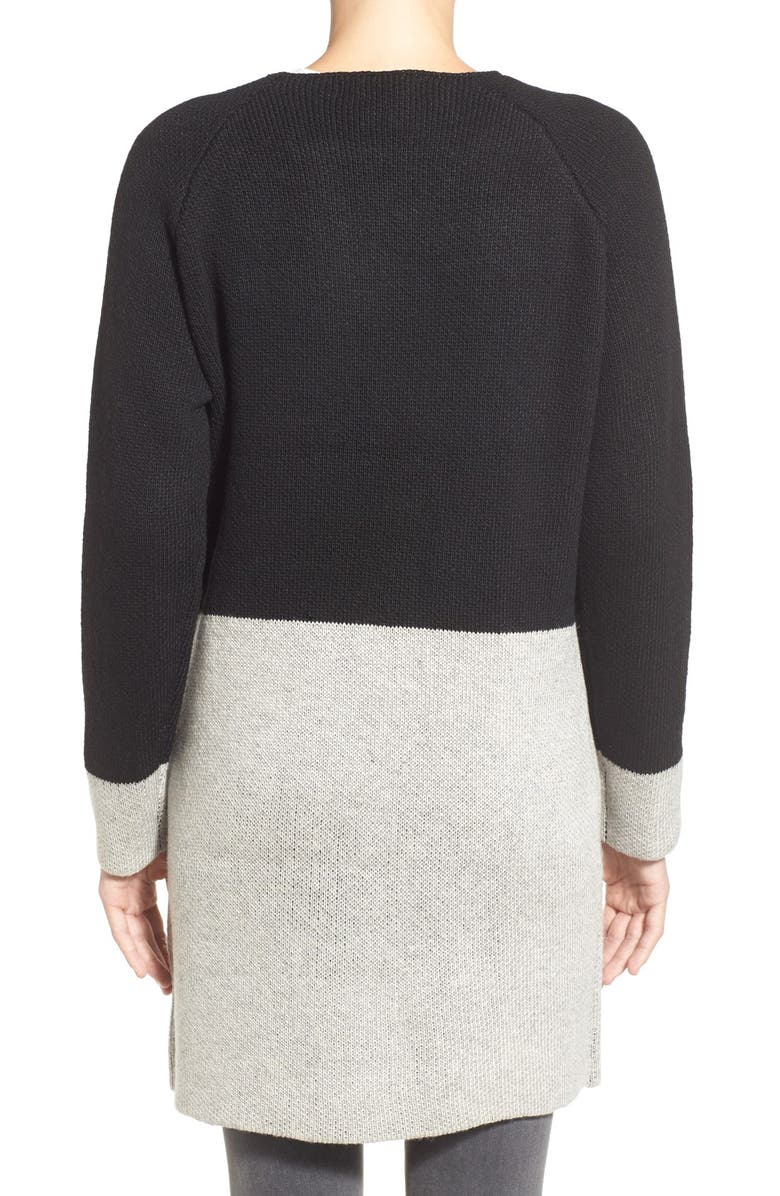 coin 1804 Colorblock Sweater Coat, Alternate, color, 