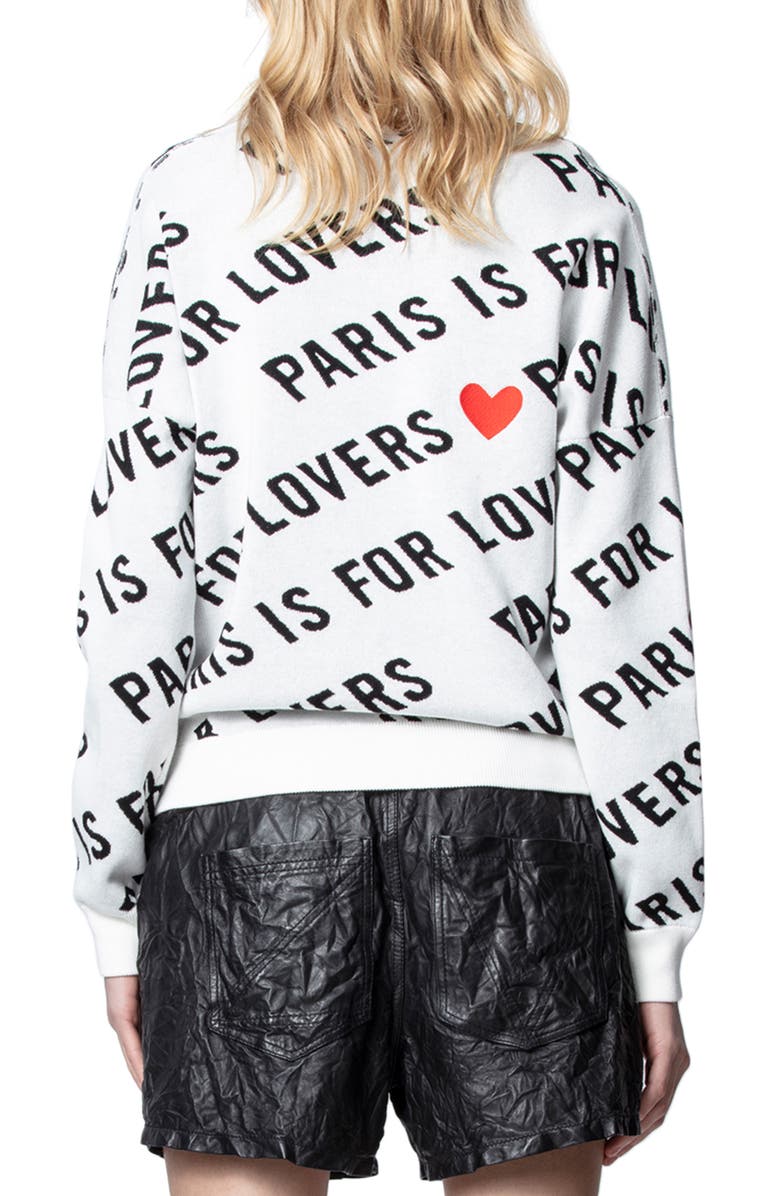 Zadig & Voltaire Anouk Sweater, Alternate, color, 