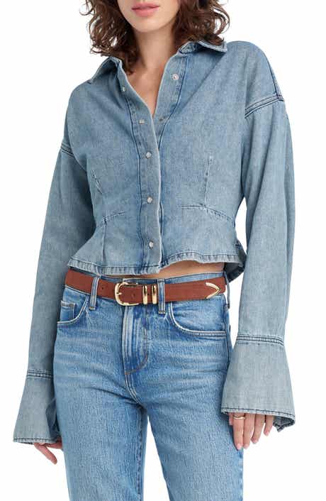 The Eyes On Me Denim Button-Up Shirt