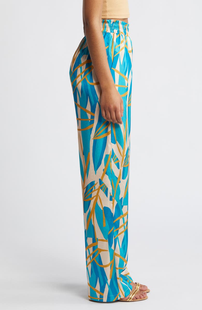 DIARRABLU Leer Blossom Print Palazzo Pants, Alternate, color, 