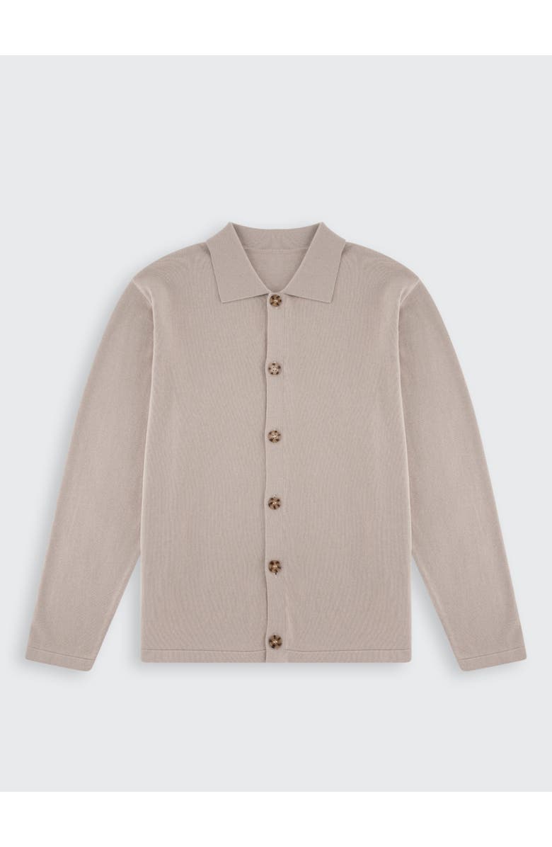 Walker & Hunt Milano Knit Button Front Cardigan, Alternate, color, Sand